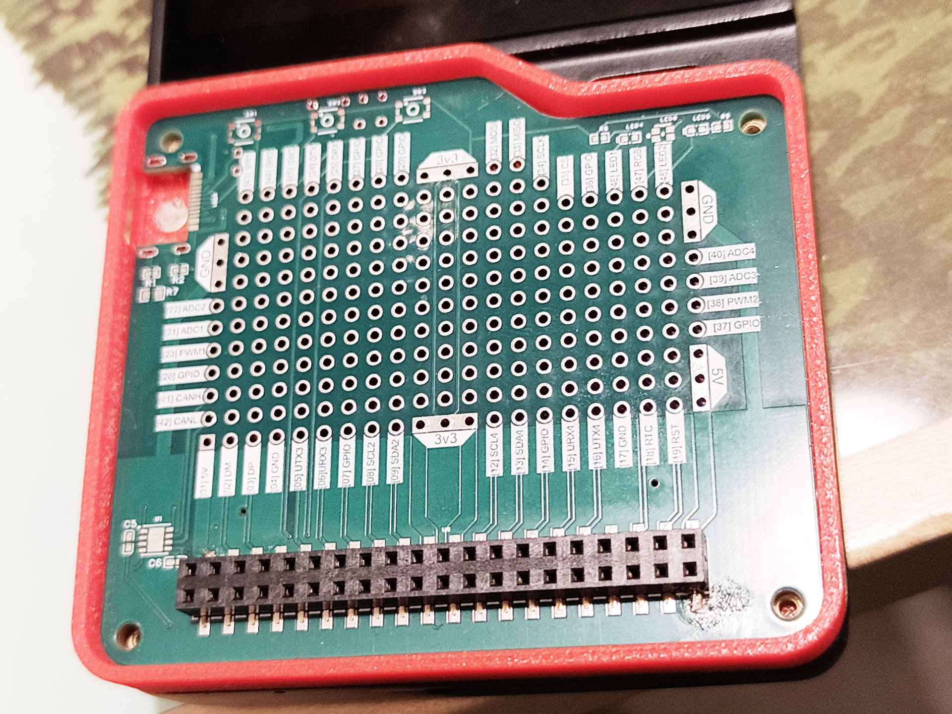 Mecha Comet stripboard